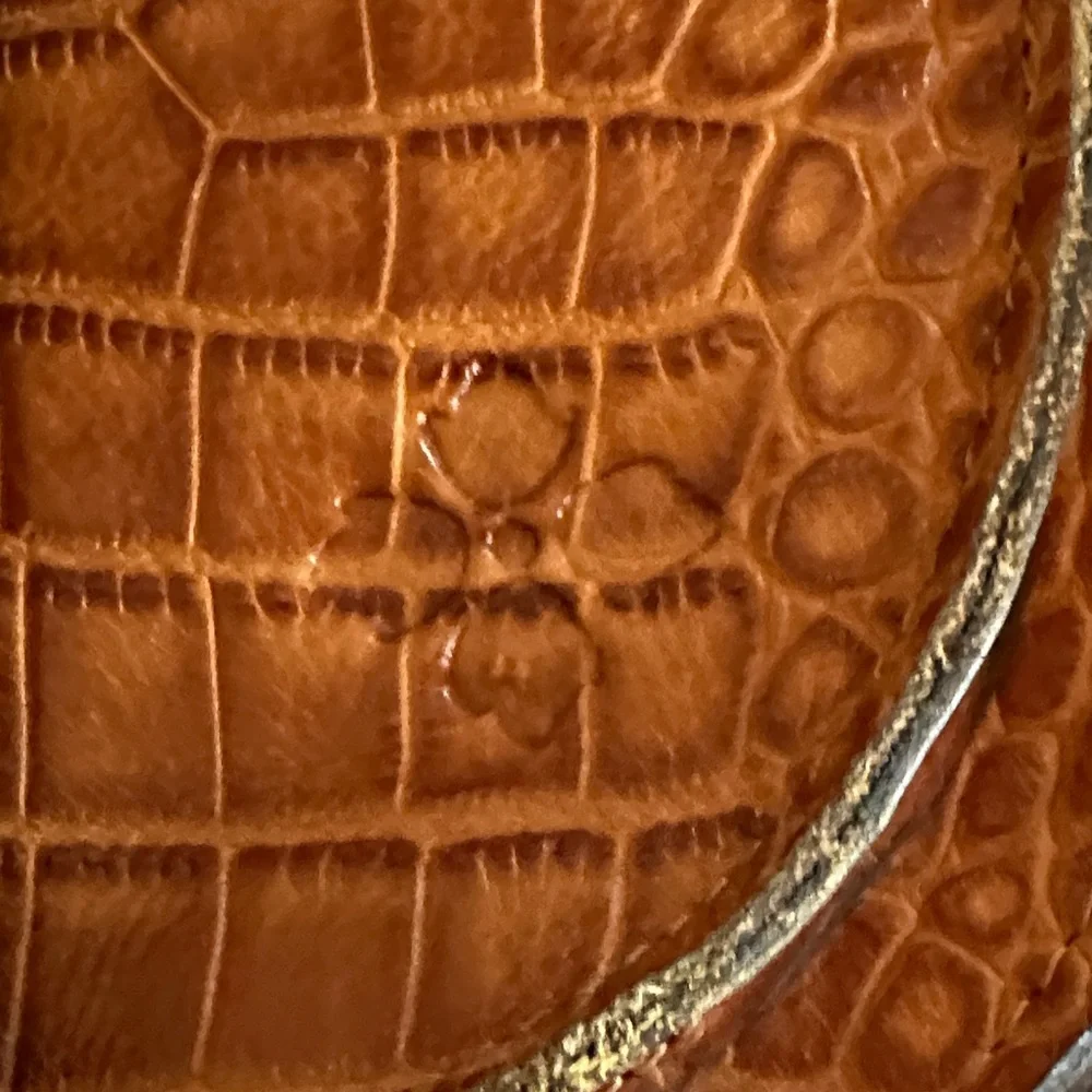 Patricia Nash Brown Croc-Embossed Crossbody Bag - Picture 2 of 5